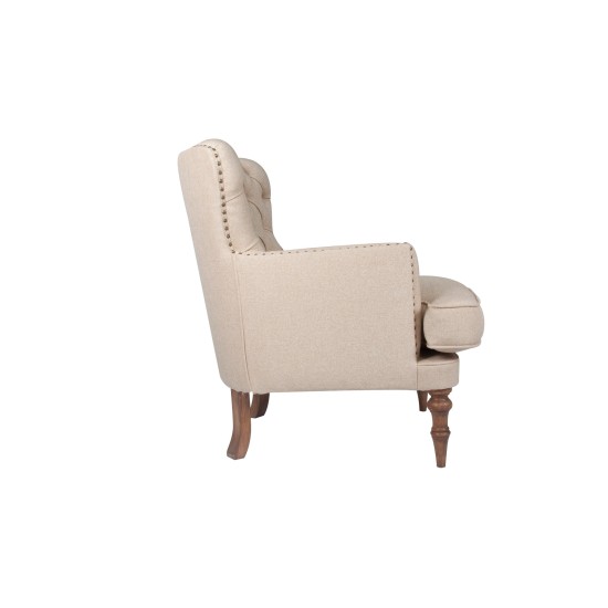 Wing Chair New London - Ecru Ecru Wing Chair New London - Ecru Ecru