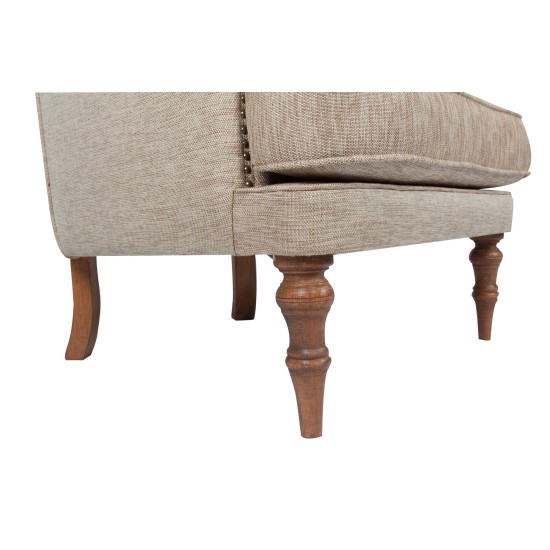 Wing Chair New London - Milky Brown Milky Brown Wing Chair New London - Milky Brown Milky Brown
