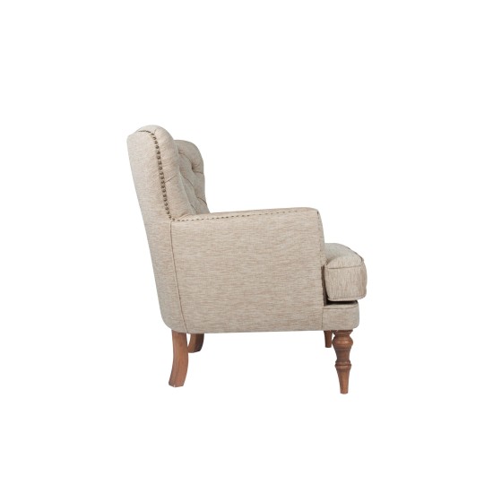 Wing Chair New London - Milky Brown Milky Brown Wing Chair New London - Milky Brown Milky Brown