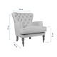 Wing Chair New London - Milky Brown Milky Brown Wing Chair New London - Milky Brown Milky Brown