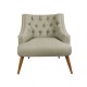 Wing Chair Lamont - Grey Grey Wing Chair Lamont - Grey Grey