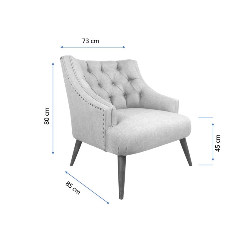 Wing Chair Lamont - Grey Grey