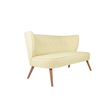 Διθέσιος Καναπές - Bienville - Χρώμα Cream - 141x73x77εκ