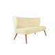 Διθέσιος Καναπές - Bienville - Χρώμα Cream - 141x73x77εκ Διθέσιος Καναπές - Bienville - Χρώμα Cream - 141x73x77εκ