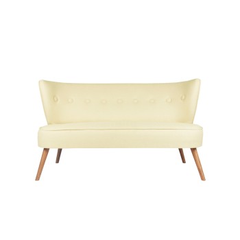 Διθέσιος Καναπές - Bienville - Χρώμα Cream - 141x73x77εκ