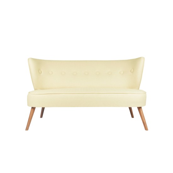 Διθέσιος Καναπές - Bienville - Χρώμα Cream - 141x73x77εκ Διθέσιος Καναπές - Bienville - Χρώμα Cream - 141x73x77εκ