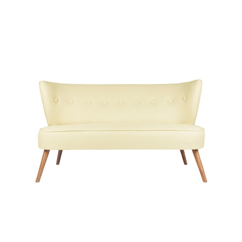 Διθέσιος Καναπές - Bienville - Χρώμα Cream - 141x73x77εκ