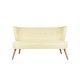 Διθέσιος Καναπές - Bienville - Χρώμα Cream - 141x73x77εκ Διθέσιος Καναπές - Bienville - Χρώμα Cream - 141x73x77εκ
