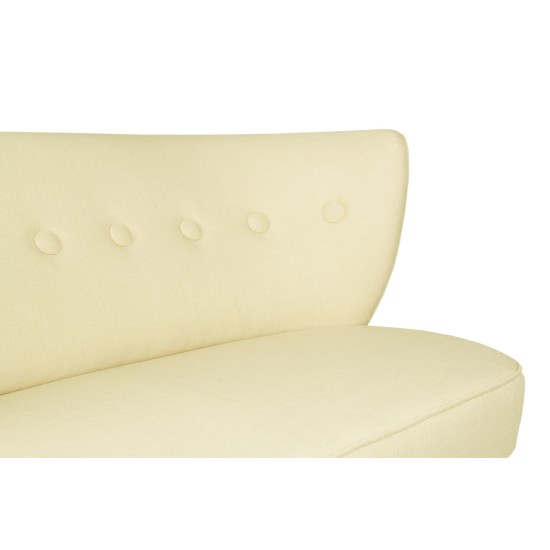 Διθέσιος Καναπές - Bienville - Χρώμα Cream - 141x73x77εκ Διθέσιος Καναπές - Bienville - Χρώμα Cream - 141x73x77εκ