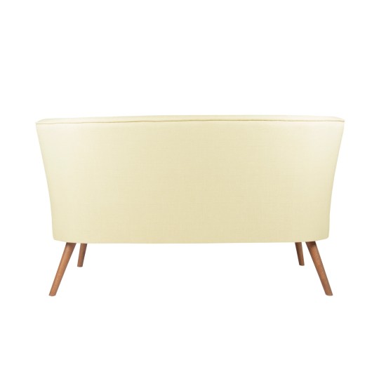 Διθέσιος Καναπές - Bienville - Χρώμα Cream - 141x73x77εκ Διθέσιος Καναπές - Bienville - Χρώμα Cream - 141x73x77εκ