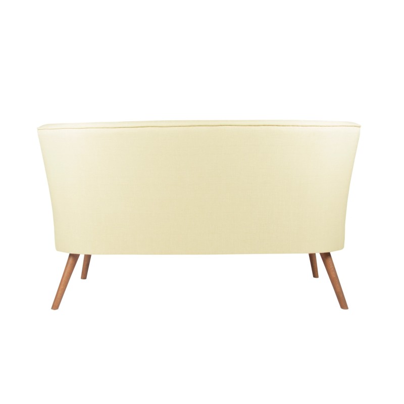 Διθέσιος Καναπές - Bienville - Χρώμα Cream - 141x73x77εκ