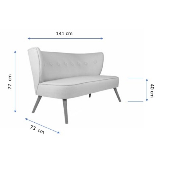 2-Seat Sofa Bienville - Milky Brown Milky Brown 2-Seat Sofa Bienville - Milky Brown Milky Brown
