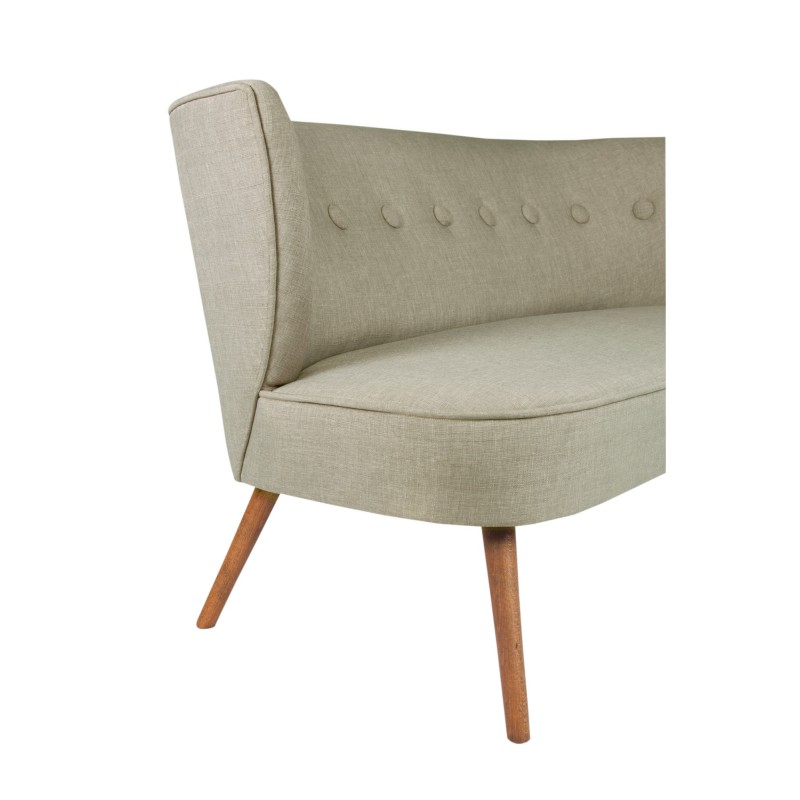 Διθέσιος Καναπές - Bienville - Χρώμα Γκρι - 141x73x77εκ