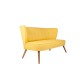 2-Seat Sofa Bienville - Yellow Yellow 2-Seat Sofa Bienville - Yellow Yellow