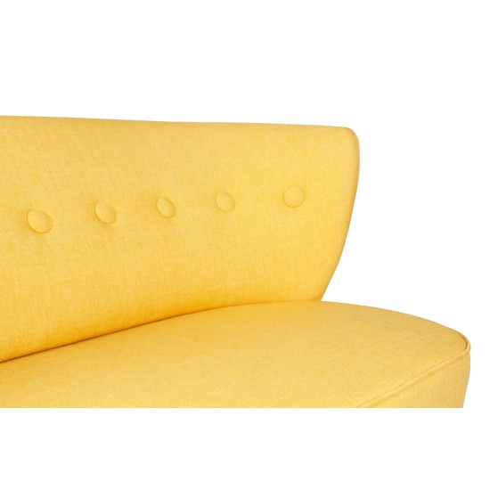 2-Seat Sofa Bienville - Yellow Yellow 2-Seat Sofa Bienville - Yellow Yellow