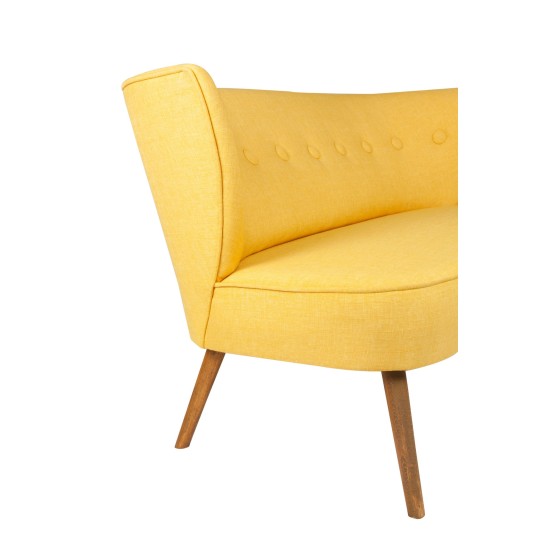 2-Seat Sofa Bienville - Yellow Yellow 2-Seat Sofa Bienville - Yellow Yellow