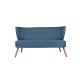 2-Seat Sofa Bienville - Saxe Blue Sax Blue 2-Seat Sofa Bienville - Saxe Blue Sax Blue