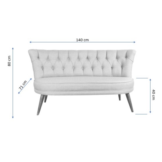 2-Seat Sofa Richland Loveseat - Saxe Blue Sax Blue 2-Seat Sofa Richland Loveseat - Saxe Blue Sax Blue