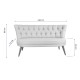 2-Seat Sofa Richland Loveseat - Saxe Blue Sax Blue 2-Seat Sofa Richland Loveseat - Saxe Blue Sax Blue