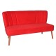 2-Seat Sofa Moon River - Red Red 2-Seat Sofa Moon River - Red Red