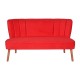 2-Seat Sofa Moon River - Red Red 2-Seat Sofa Moon River - Red Red