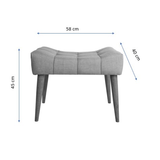 Atelier del Sofa Pouffe New Cool - Saxe Blue Sax Blue