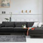Corner Sofa Frido Corner Right (L3+Chl) Anthracite