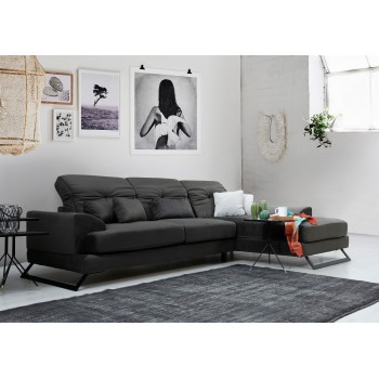 Corner Sofa Frido Corner Right (L3+Chl) Anthracite