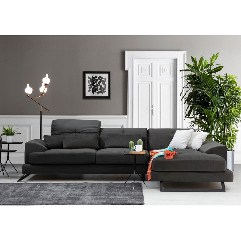 Corner Sofa Frido Corner Right (L3+Chl) Anthracite