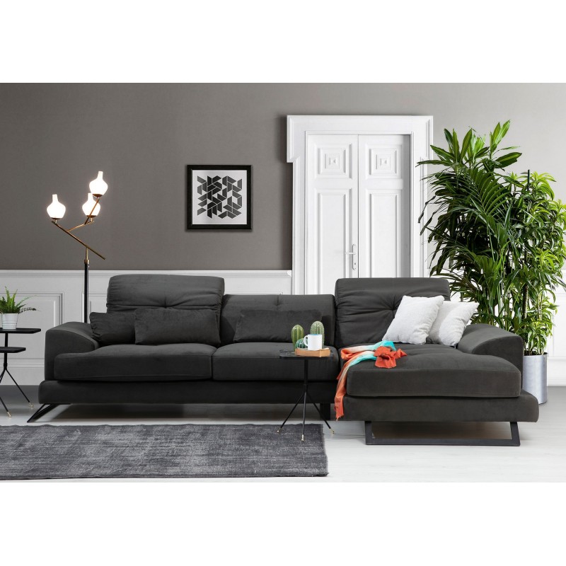 Corner Sofa Frido Corner Right (L3+Chl) Anthracite