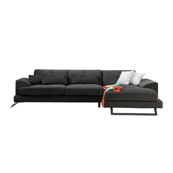 Corner Sofa Frido Corner Right (L3+Chl) Anthracite