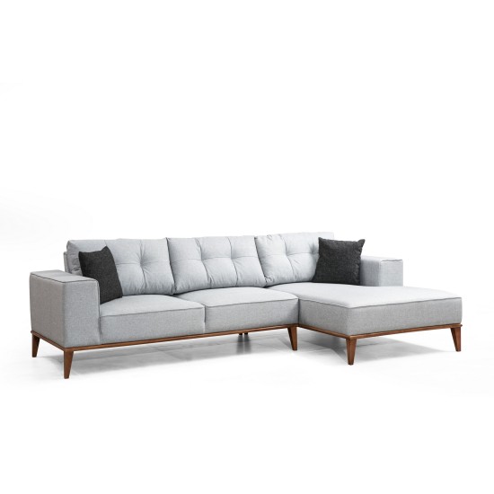Atelier del Sofa Corner Sofa-Bed Montana Corner Right (L3+Chl) Light Grey