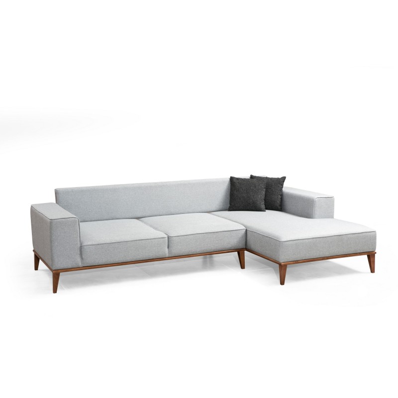 Atelier del Sofa Corner Sofa-Bed Montana Corner Right (L3+Chl) Light Grey