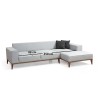 Atelier del Sofa Corner Sofa-Bed Montana Corner Right (L3+Chl) Light Grey