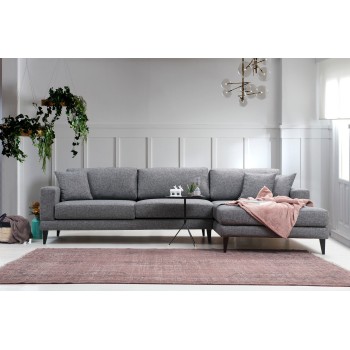 Corner Sofa-Bed Nordic Corner Right (L3+Chl) Dark Grey