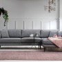 Corner Sofa-Bed Nordic Corner Right (L3+Chl) Dark Grey