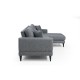 Corner Sofa-Bed Nordic Corner Right (L3+Chl) Dark Grey