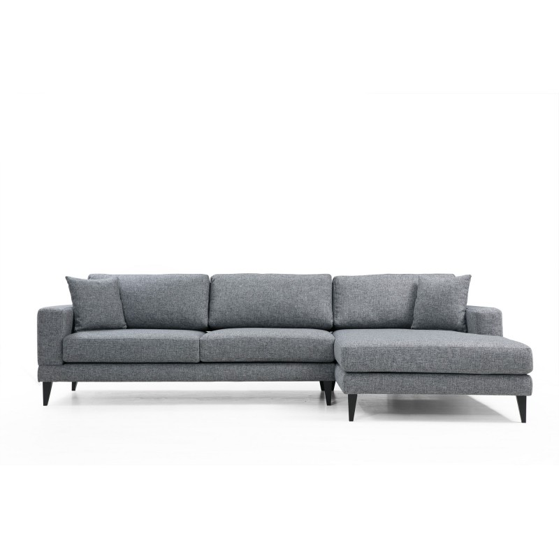 Corner Sofa-Bed Nordic Corner Right (L3+Chl) Dark Grey