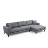 Corner Sofa-Bed Nordic Corner Right (L3+Chl) Dark Grey
