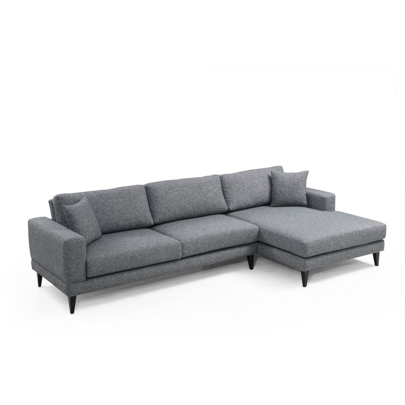 Corner Sofa-Bed Nordic Corner Right (L3+Chl) Dark Grey