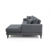 Corner Sofa-Bed Nordic Corner Right (L3+Chl) Dark Grey