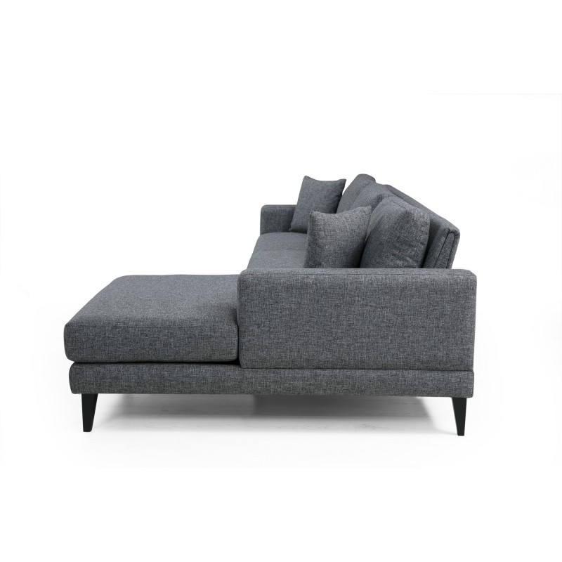 Corner Sofa-Bed Nordic Corner Right (L3+Chl) Dark Grey