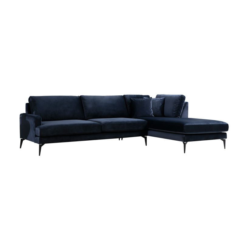 Corner Sofa Papira Corner Right (L3+Chl) - Navy Blue Navy Blue