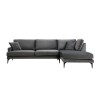 Atelier del Sofa Corner Sofa Papira Corner Right (L3+Chl) - Anthracite Anthracite