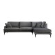 Corner Sofa Papira Corner Right (L3+Chl) - Anthracite Anthracite Atelier del Sofa Corner Sofa Papira Corner Right (L3+Chl) - Anthracite Anthracite