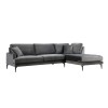 Atelier del Sofa Corner Sofa Papira Corner Right (L3+Chl) - Anthracite Anthracite