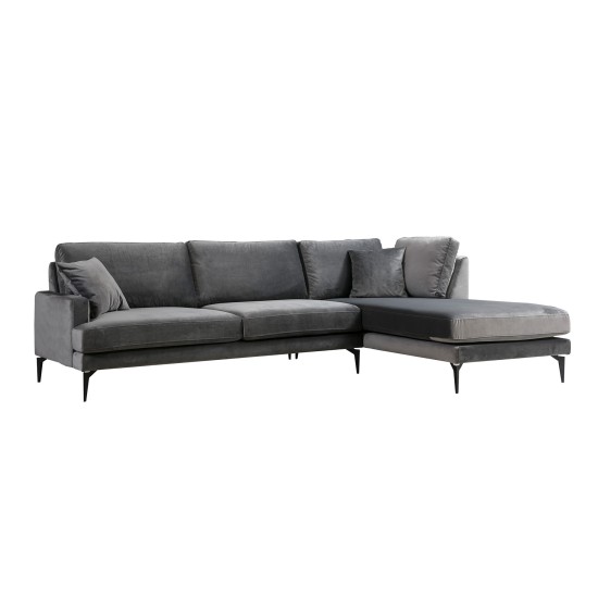Corner Sofa Papira Corner Right (L3+Chl) - Anthracite Anthracite Atelier del Sofa Corner Sofa Papira Corner Right (L3+Chl) - Anthracite Anthracite