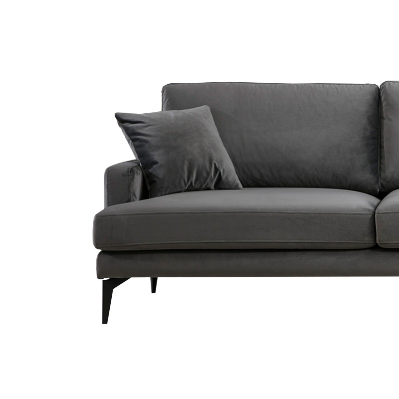 Atelier del Sofa Corner Sofa Papira Corner Right (L3+Chl) - Anthracite Anthracite