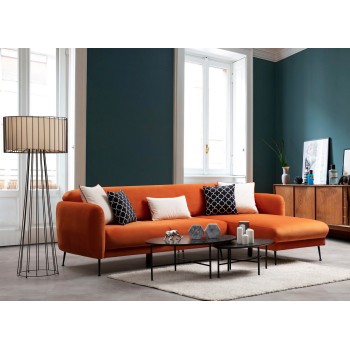 Corner Sofa-Bed Sevilla Corner Right (L3+Chl) Orange