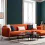 Corner Sofa-Bed Sevilla Corner Right (L3+Chl) Orange